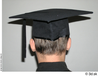  Photos Man Graduate student in dress 1 Student University black school graduation dress caps  hats head 0003.jpg